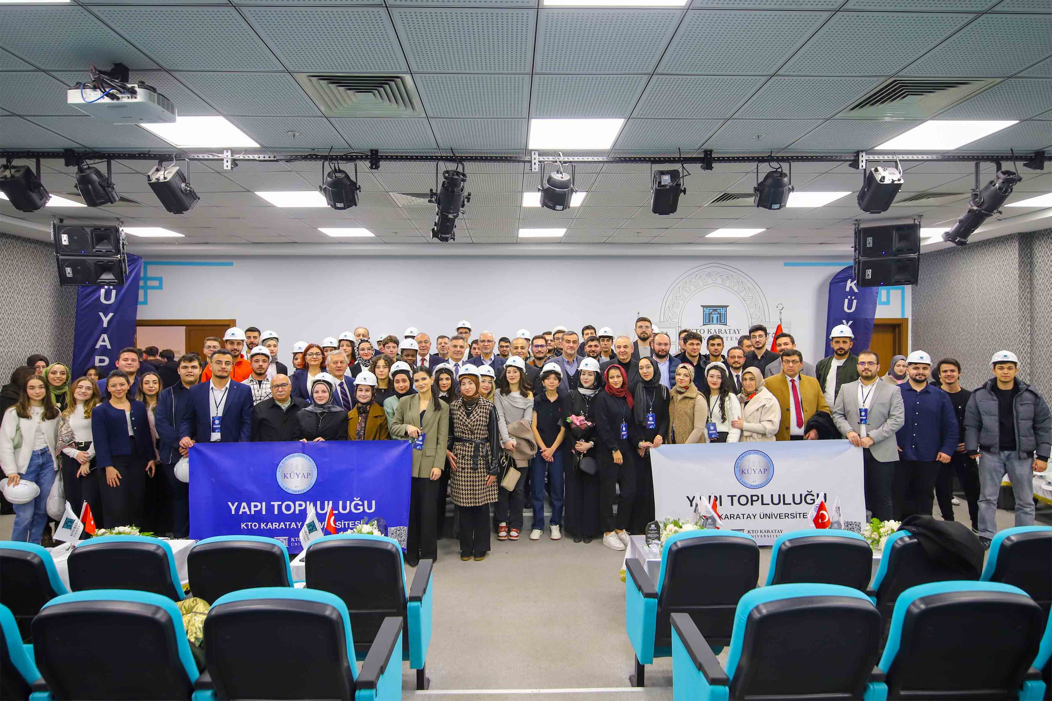 MESLEĞE İLK ADIM: KTO KARATAY ÜNİVERSİTESİ ÖĞRENCİLERİ BARETLERİNİ TAKTI