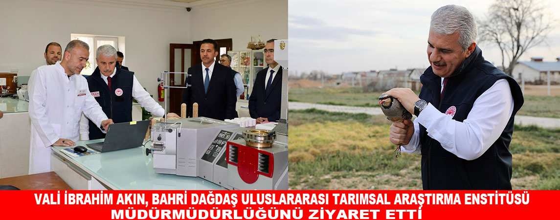 VALİ  AKIN, BAHRİ DAĞDAŞ ULUSLARARASI TARIMSAL ARAŞTIRMA ENSTİTÜSÜ MÜDÜRLÜĞÜNÜ ZİYARET ETTİ