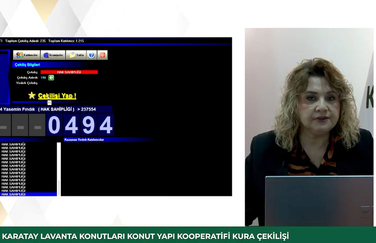 LAVANTA KONUTLARI’NDA KURA HEYECANI YAŞANDI