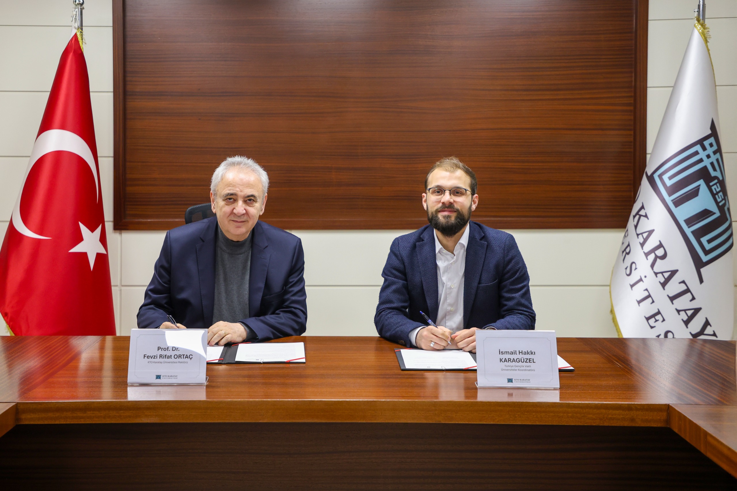 KTO KARATAY ÜNİVERSİTESİ İLE TÜGVA ARASINDA İHTİSAS AKADEMİSİ İŞ BİRLİĞİ PROTOKOLÜ İMZALANDI