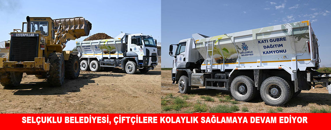 SELÇUKLU BELEDİYESİ, ÇİFTÇİLERE KOLAYLIK SAĞLAMAYA DEVAM EDİYOR
