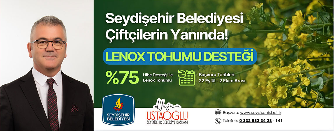 BELEDİYEDEN ÇİFTÇİLERE LENOX TOHUM DESTEĞİ