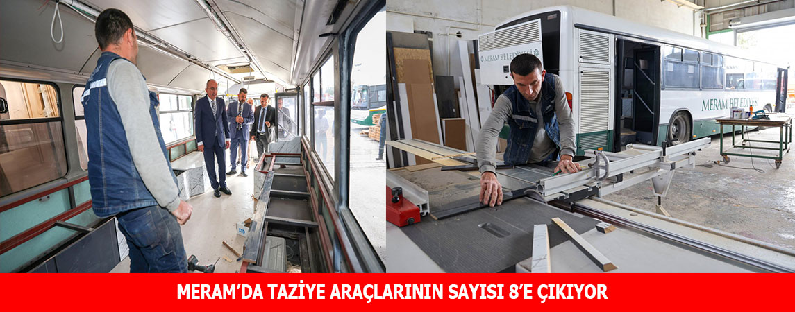 MERAM’DA TAZİYE ARAÇLARININ SAYISI 8’E ÇIKIYOR