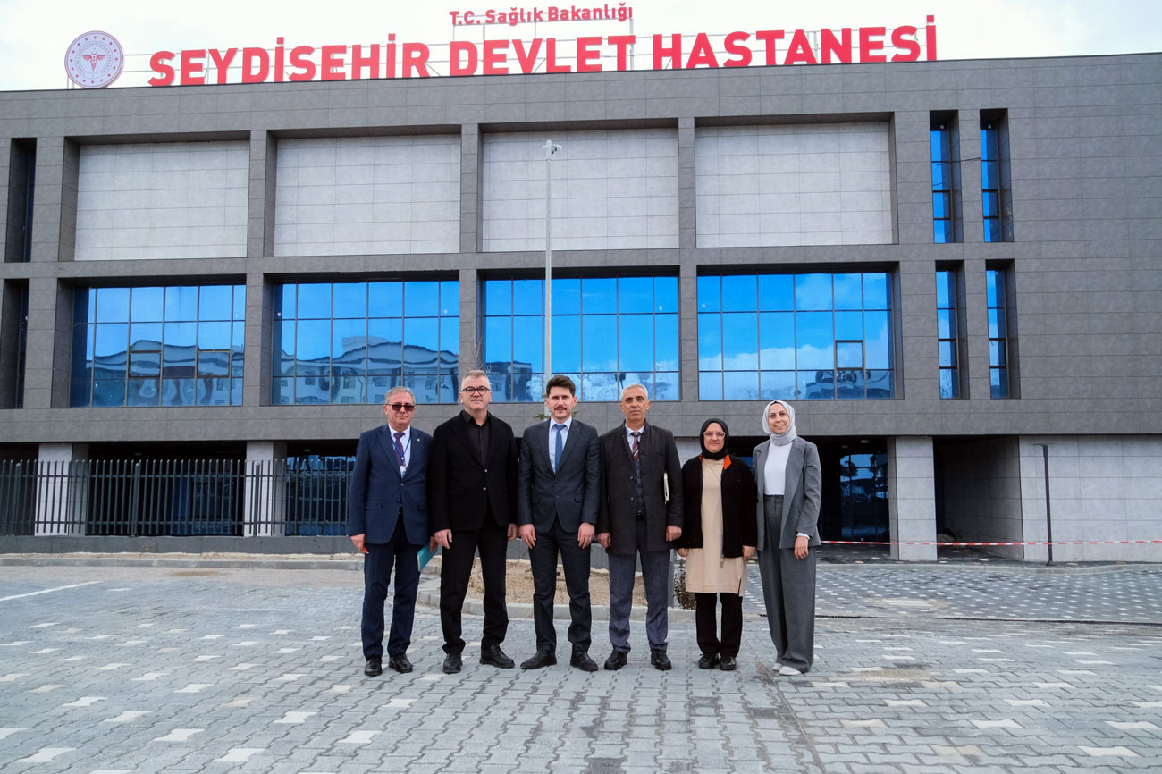  BAŞKAN USTAOĞLU, YENİ HASTANE BİNASINDA İNCELEMELERDE BULUNDU