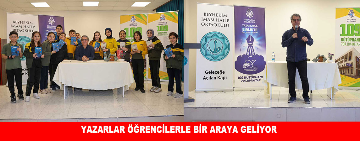 YAZARLAR ÖĞRENCİLERLE BİR ARAYA GELİYOR 