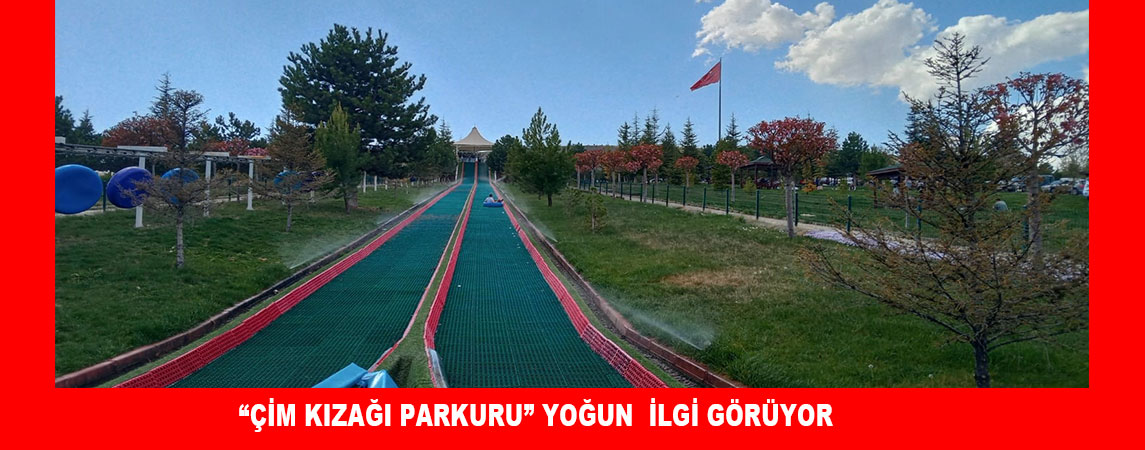 “ÇİM KIZAĞI PARKURU” YOĞUN  İLGİ GÖRÜYOR
