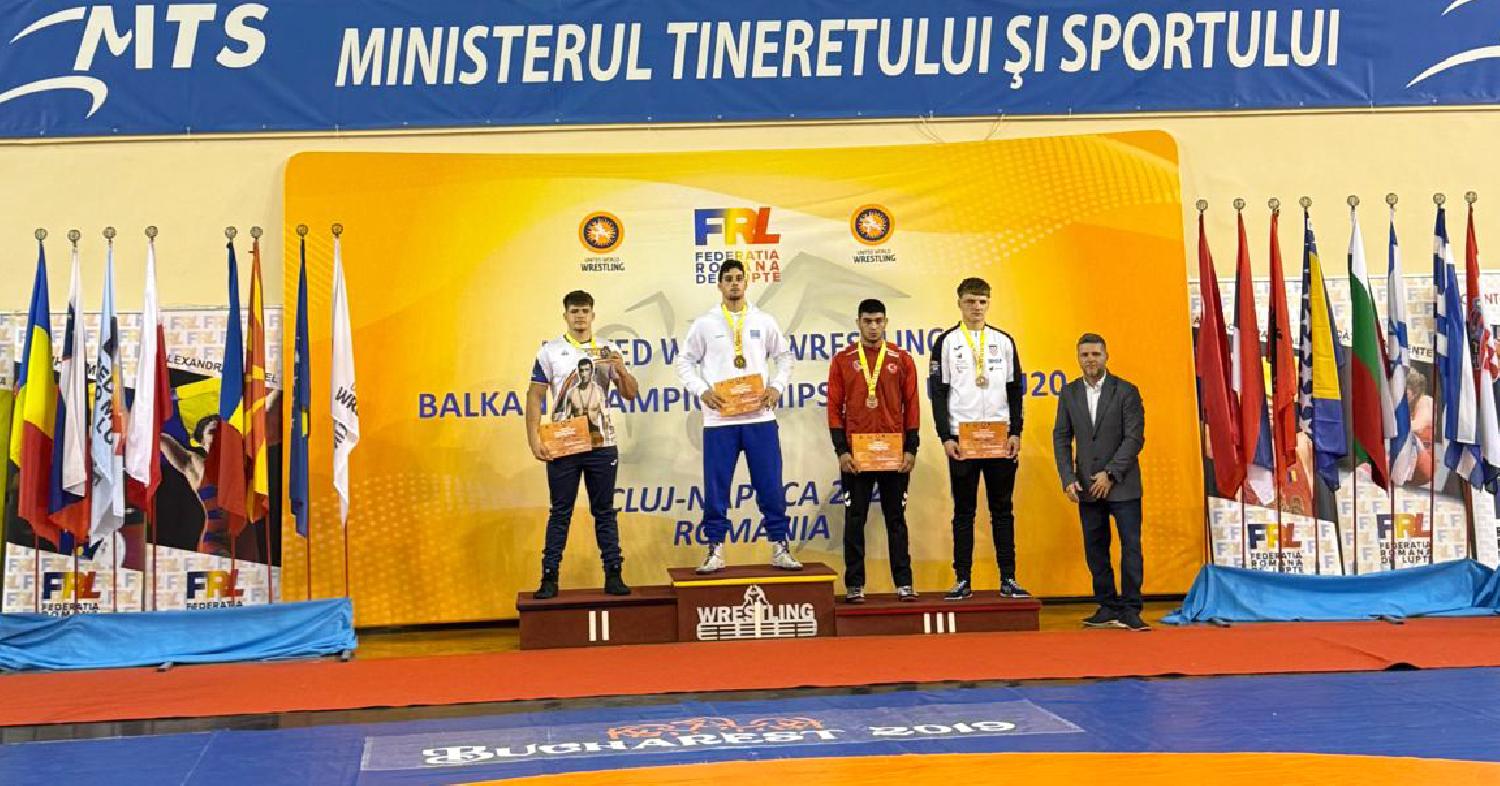 KARATAY’IN MİLLİ GÜREŞÇİLERİNDEN BALKAN ŞAMPİYONASINDA ÇİFTE MADALYA