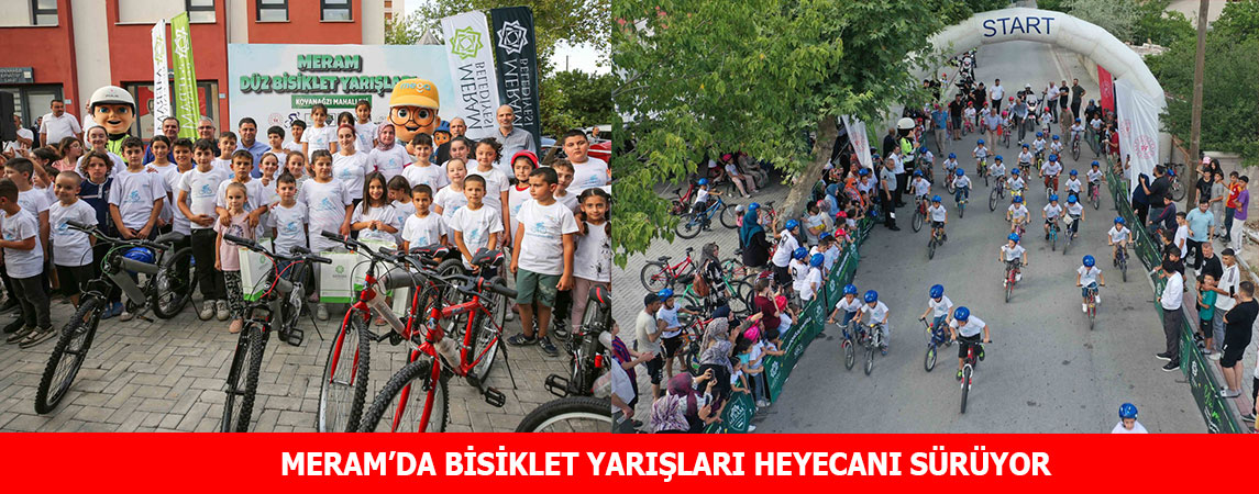 MERAM BELEDİYE BAŞKANI MUSTAFA KAVUŞ ÇOCUKLARIN SEVİNÇLERİNE ORTAK OLDU 