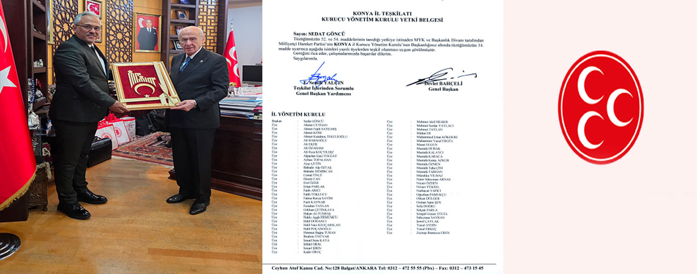 MHP KONYA İL YÖNETİMİ BELLİ OLDU
